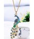 N183 - Exquisite Diamond Peacock Necklace 
